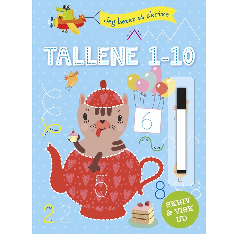 Hobby - Jeg lærer at skrive tallene 1-10 - Hobby - Hæftet - 9788772055589