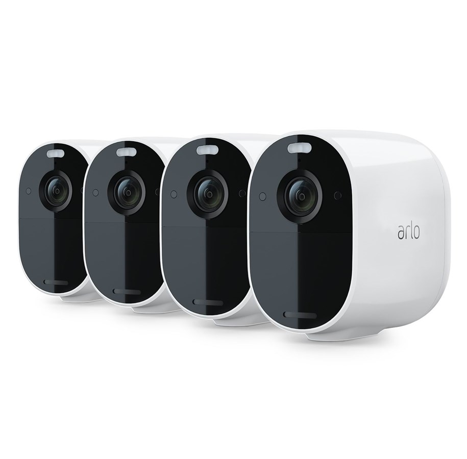 Smart Home - Arlo Essential Spotlight Wire-Free Security Camera System - 4 Cameras - VMC2430-100EUS