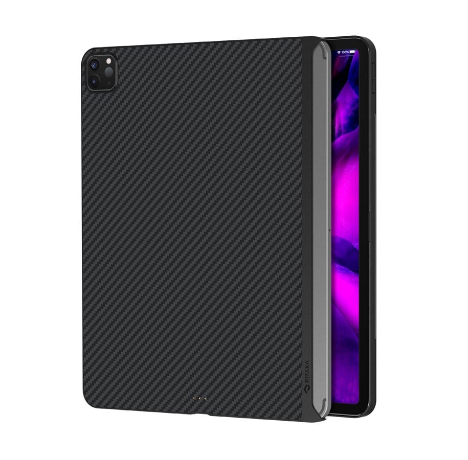 Tablet - Covers & Cases - PITAKA MagEZ Case 2 for iPad Pro (12.9″) 2022/2021 - Black/Grey Twill - KPD2102P