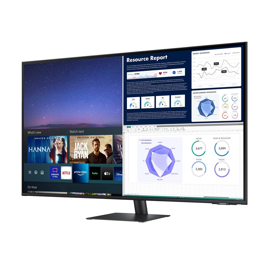 Skærm - 43" Samsung S43AM704UU 4K - LS43AM704UUXEN