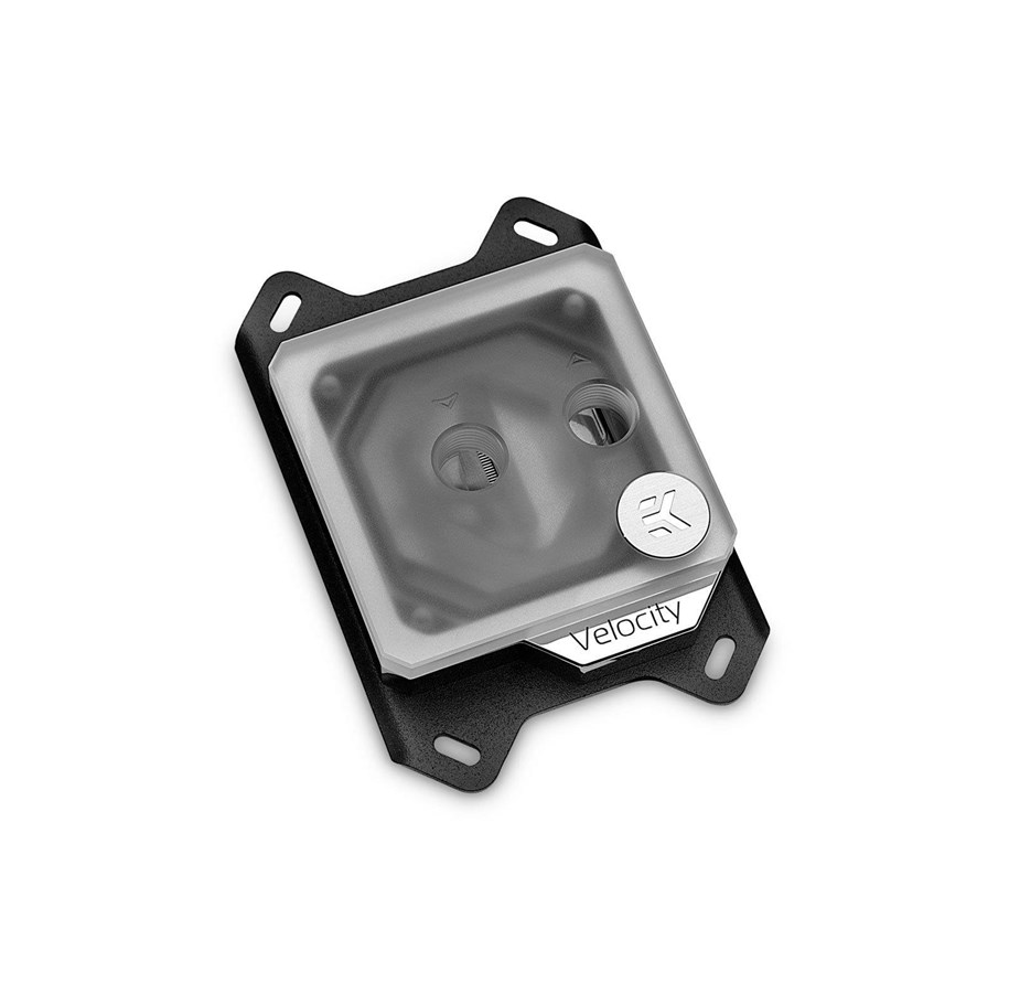 Gør-det-selv vandkøling - EK Water Blocks EK-Quantum Velocity D-RGB - AMD Nickel + Frosted Plexi - 3831109814642