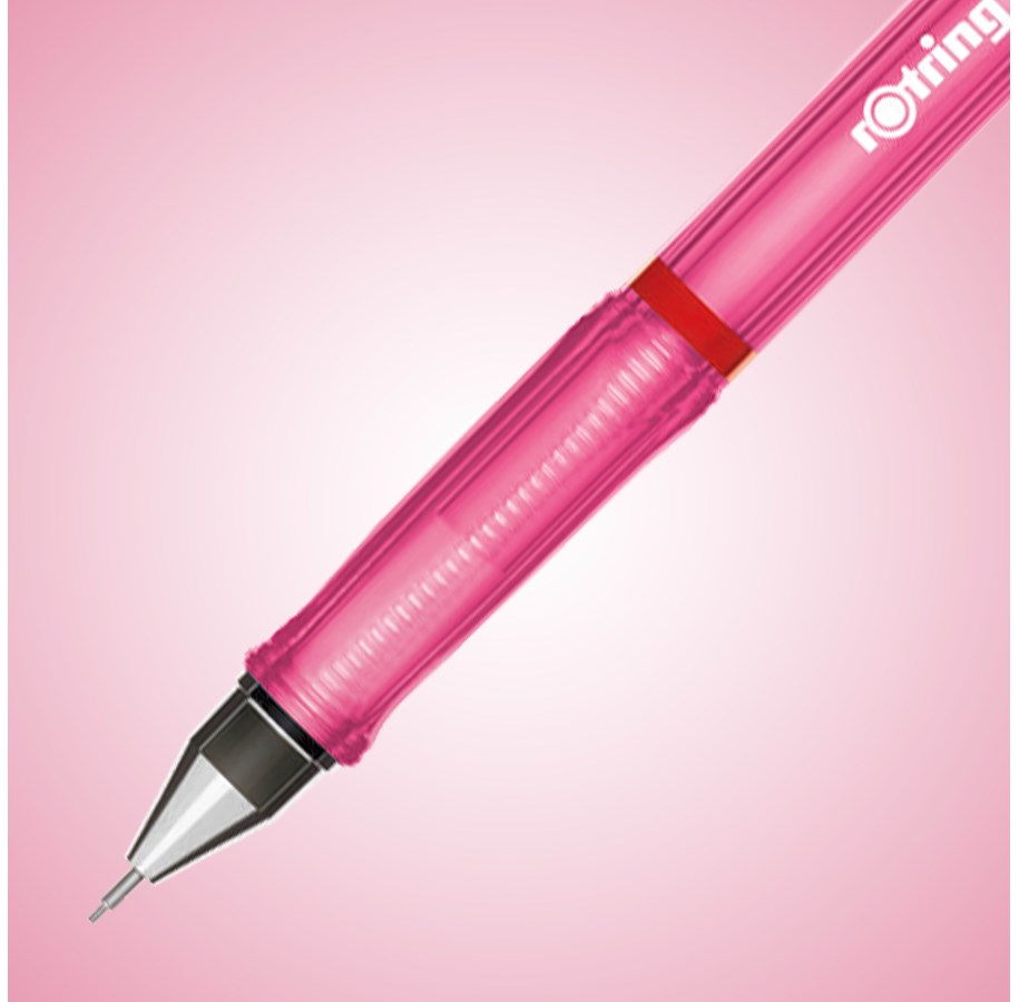 Crayon Mécanique ROtring - Fonctionnel Mais Stylos N'écrivent Pas (manque D'encre/pièce) - Occasion - Plastique Rouge