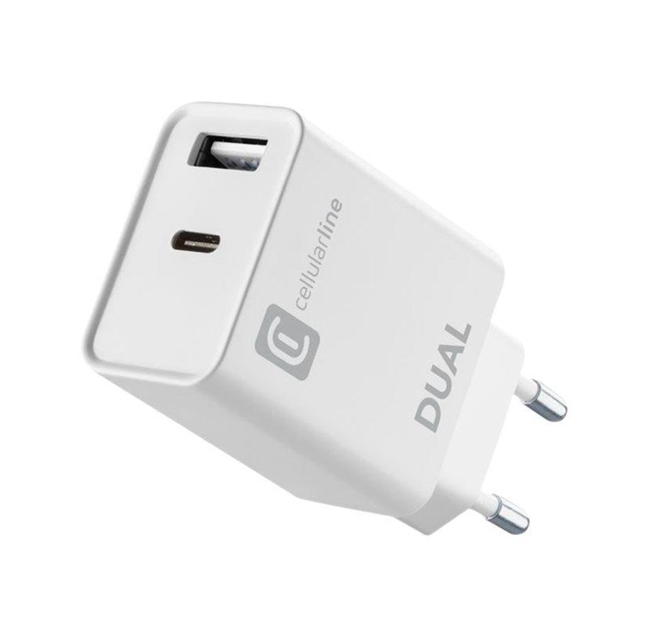 Mobil - Adaptere & Opladere - CELLULAR Line - ACHIPHUSB2PD20WW