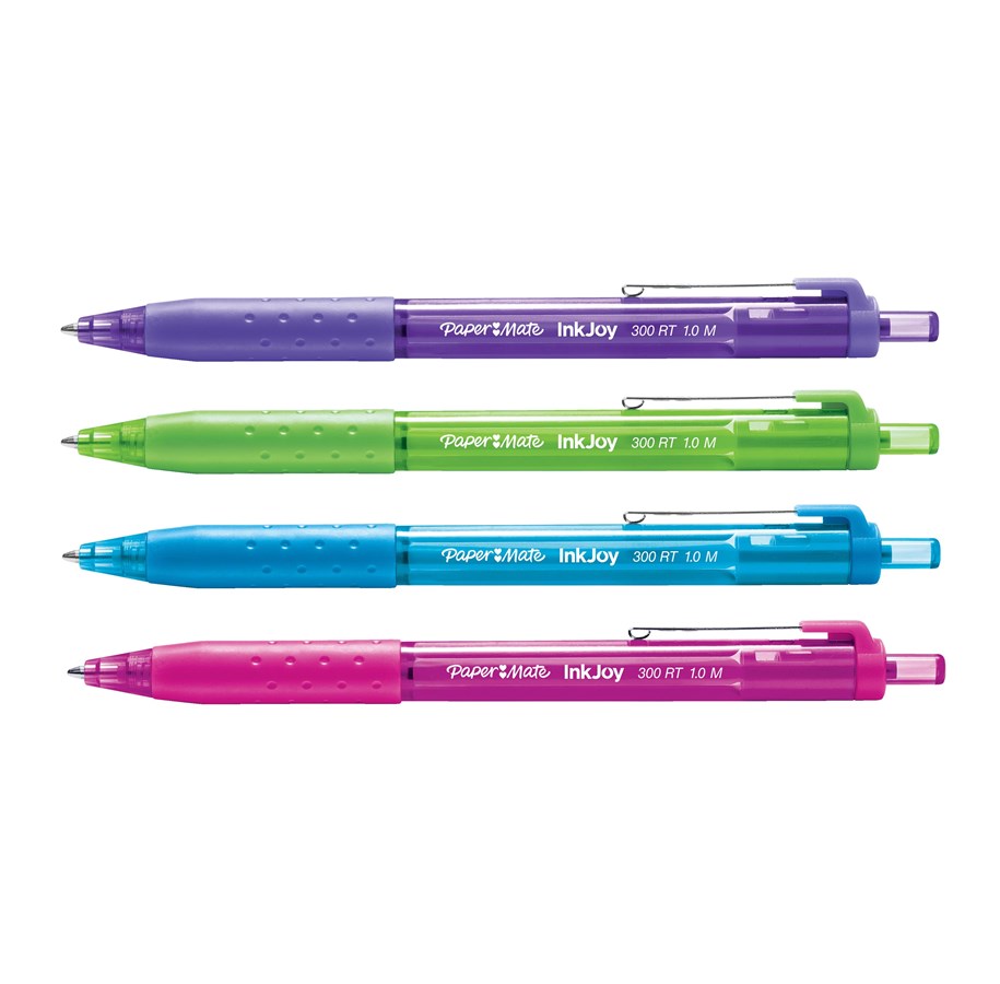 10 Stylos Paper Mate InkJoy – écriture Fluide, Démarrage Instantané !