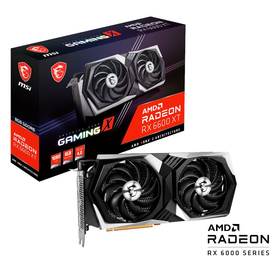 Grafikkort - MSI Radeon RX 6600 XT GAMING X - 8GB GDDR6 RAM - Grafikkort - RX 6600 XT GAMING X 8G