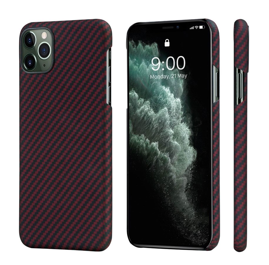 Mobil - Covers & Cases - PITAKA Apple iPhone 11 Pro Max MagEz Case - Black/Red Twill - KI1103M