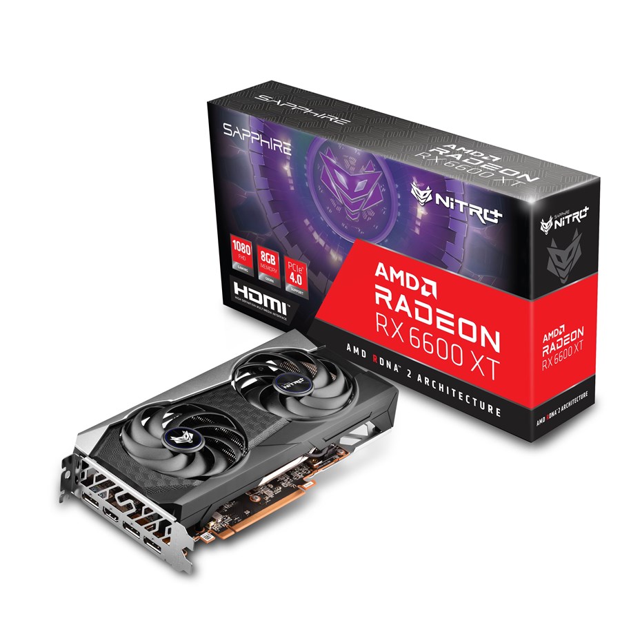 Grafikkort - Sapphire Radeon RX 6600 XT NITRO+ - 8GB GDDR6 RAM - Grafikkort - 11309-01-20G