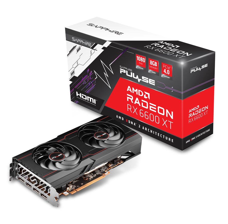 Grafikkort - Sapphire Radeon RX 6600 XT Pulse - 8GB GDDR6 RAM - Grafikkort - 11309-03-20G