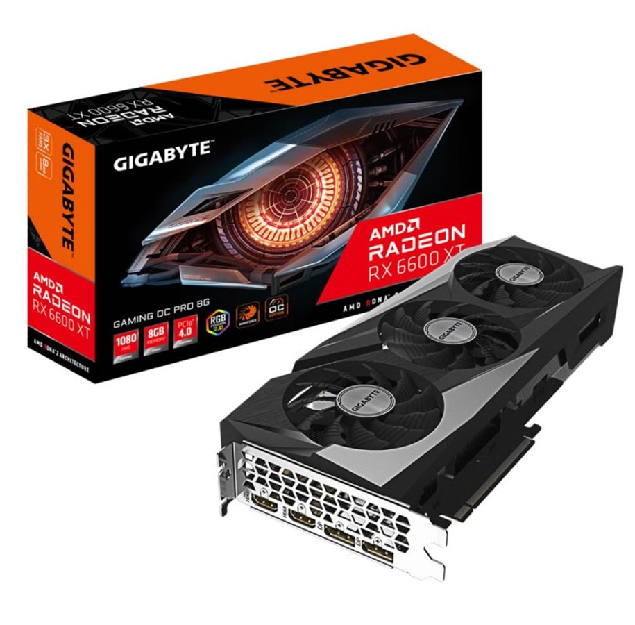 Grafikkort - GIGABYTE Radeon RX 6600 XT GAMING OC PRO - 8GB GDDR6 RAM - Grafikkort - GV-R66XTGAMINGOC PRO-8GD