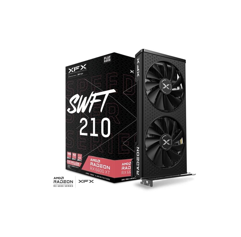 Grafikkort - XFX Radeon RX 6600 XT Speedster SWFT 210 - 8GB GDDR6 RAM - Grafikkort - RX-66XT8DFDQ
