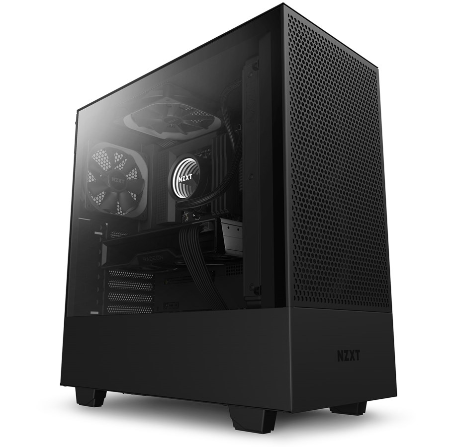 Kabinet - NZXT H510 Flow Matte Black - Kabinet - Miditower - Sort - CA-H52FB-01