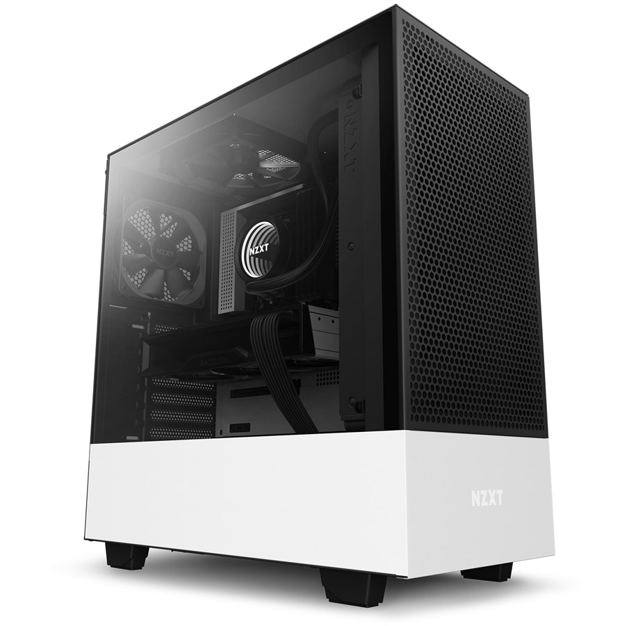 Kabinet - NZXT H510 Flow Matte White - Kabinet - Miditower - Hvid - CA-H52FW-01