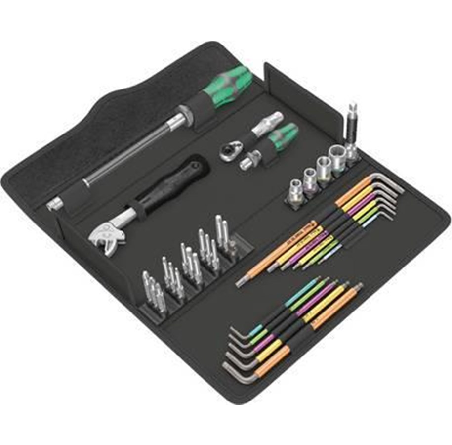 Håndværktøj  - Wera Kraftform Kompakt F 1 Window Installation Set 35 Piece - 05134013001