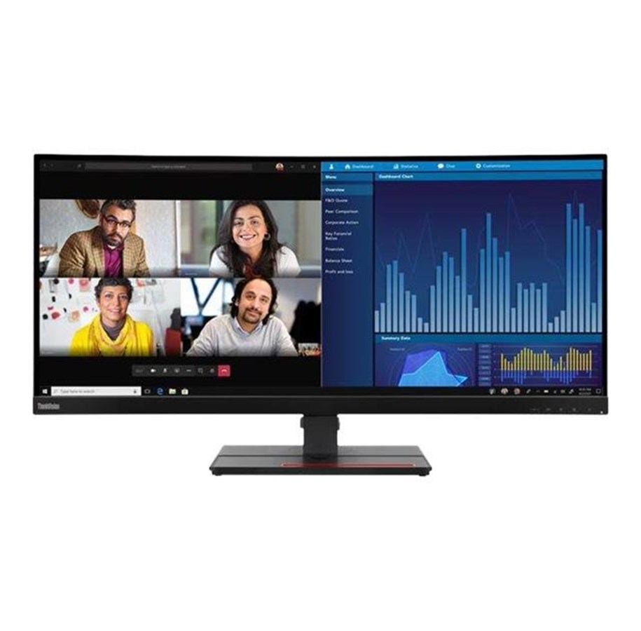 Skærm - 34" Lenovo ThinkVision P34w-20 - 3440x1440 - IPS - Curved - 62CCRAT3EU