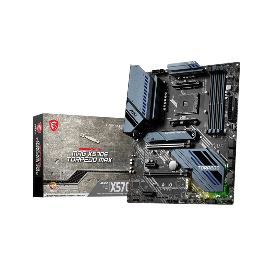 Bundkort - MSI MAG X570S TORPEDO MAX Bundkort - AMD X570 - AMD AM4 socket - DDR4 RAM - ATX - MAG X570S TORPEDO MAX