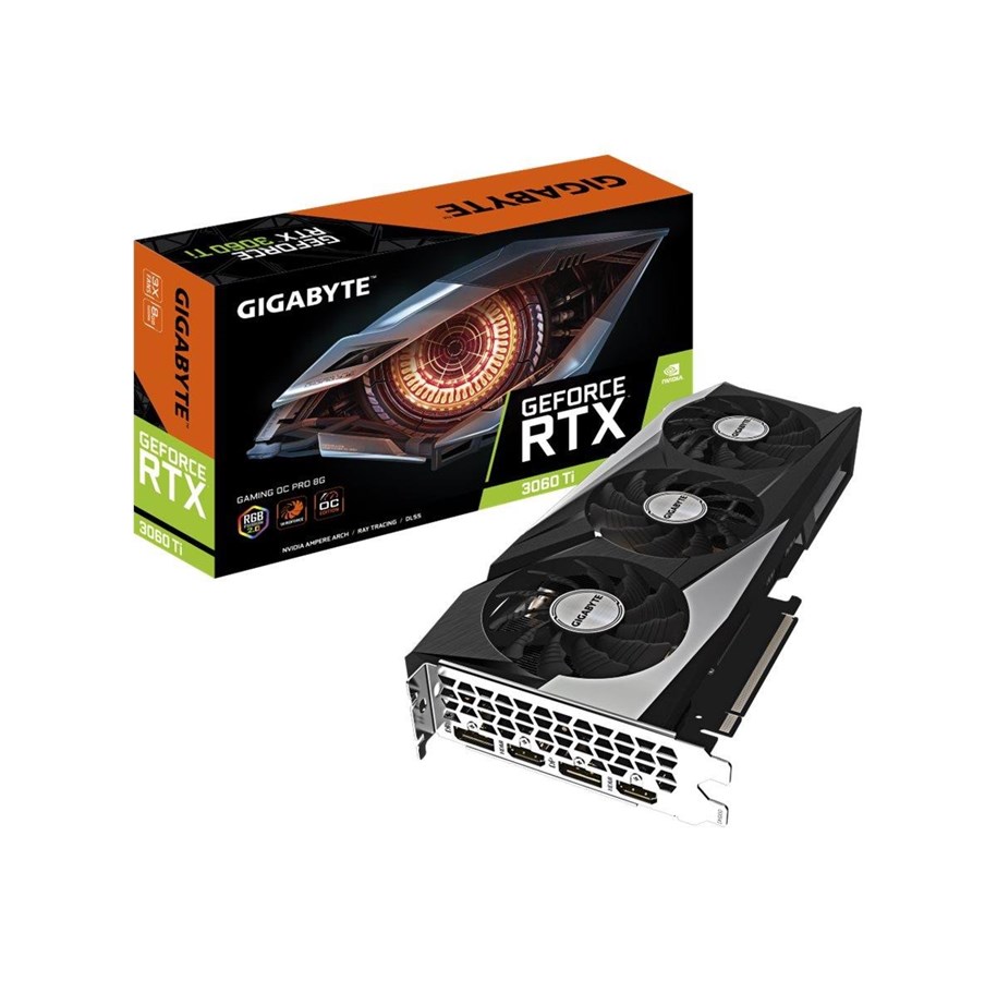 Grafikkort - GIGABYTE GeForce RTX 3060 Ti GAMING OC PRO LHR - 8GB GDDR6 RAM - Grafikkort - GV-N306TGAMINGOC PRO-8GD 3.0