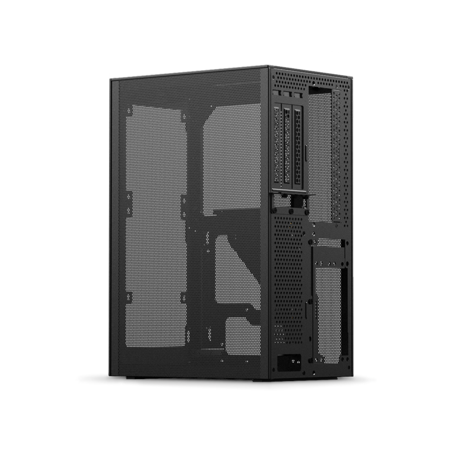 Kabinet - Ssupd Meshlicious Mini ITX Case - Full Mesh - PCIe 3.0 - Black - Kabinet - Minitower - Sort - SSU-MESHLI-BK-FM