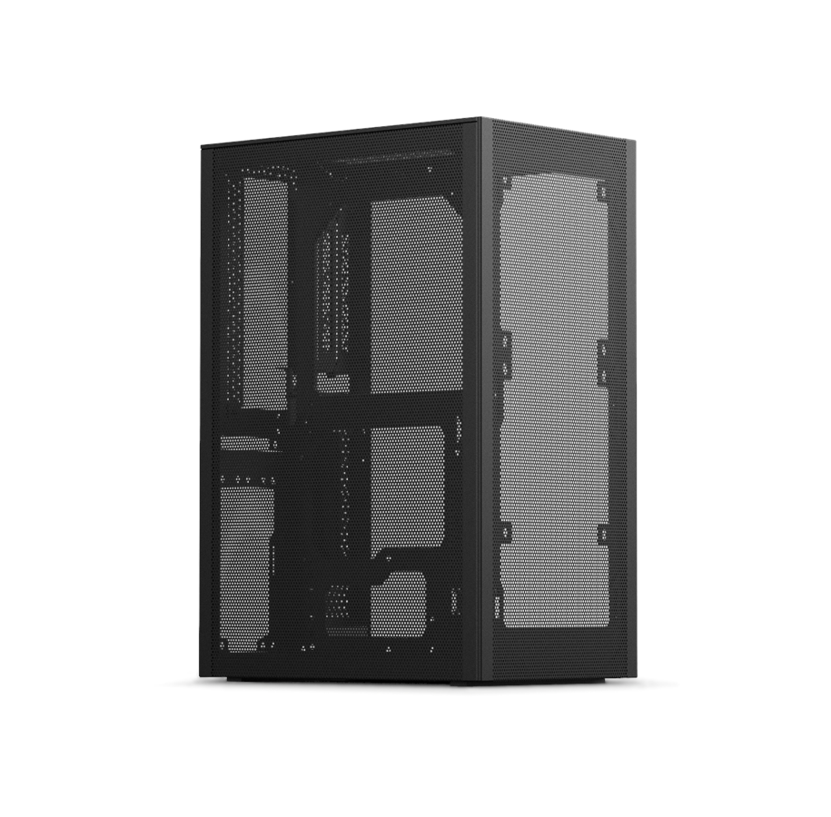 Kabinet - Ssupd Meshlicious Mini ITX Case - Full Mesh - PCIe 4.0 - Black - Kabinet - Minitower - Sort - SSU-MESHLI-BK-FM-PCIE4-14-90D