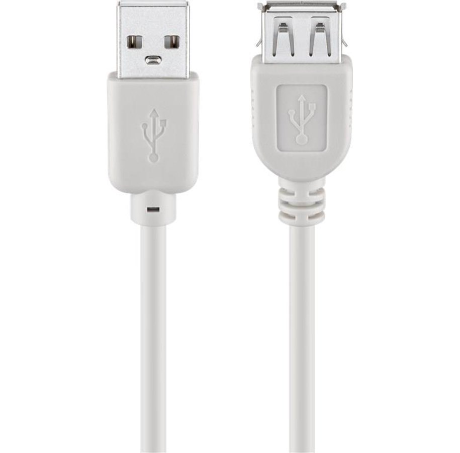 USB kabel - Pro USB-A <-> USB-A - 1.8m - Grå - 4040849687150