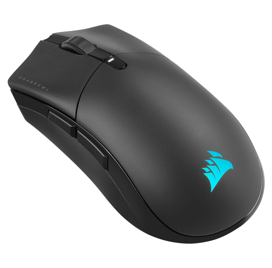 Mus - Corsair Sabre RGB Pro Champion Wireless - Gaming Mus - Optisk - 7 knapper - Sort med RGB lys - CH-9313211-EU