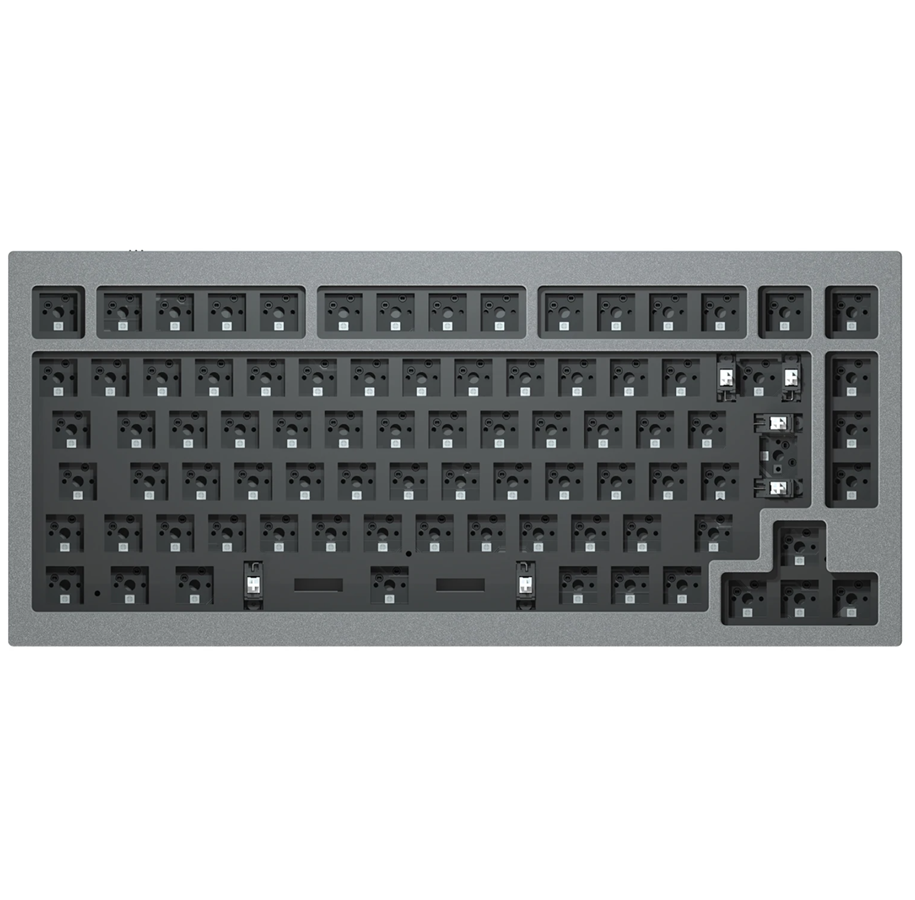 Tastatur - Keychron Q1 QMK Custom - Barebone ISO - Gaming Tastatur - Uden Numpad - Grå - Q1E2