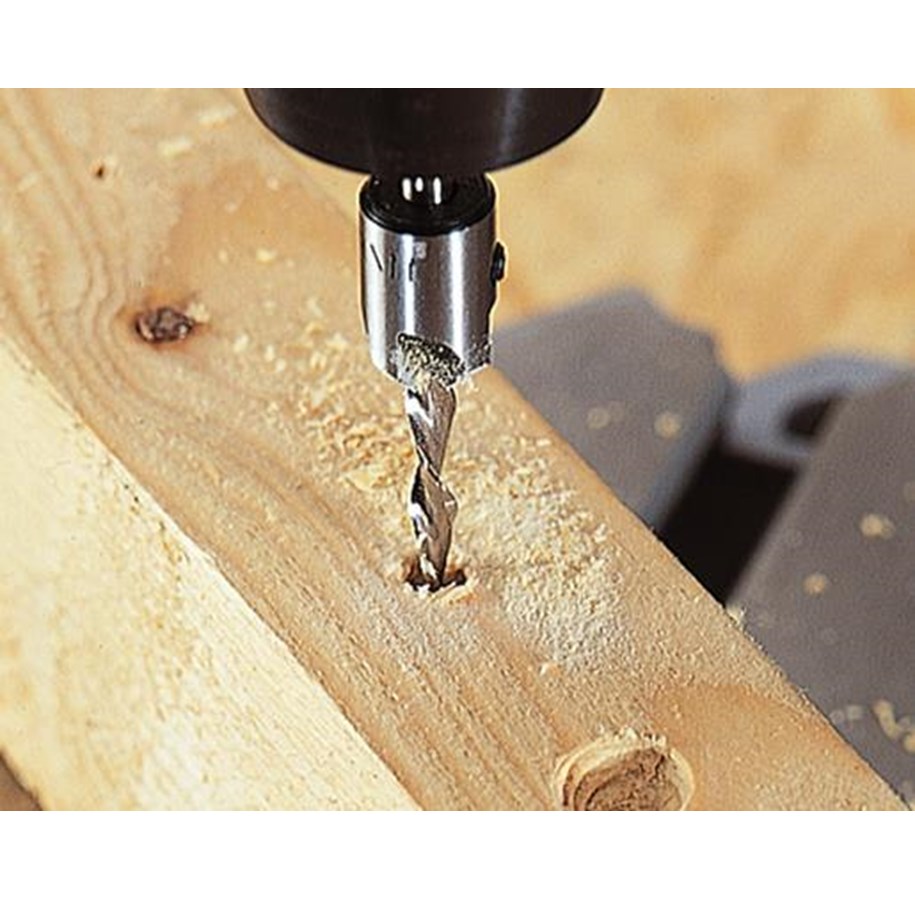 Wolfcraft Screw Starter Drill Bit - 3.2-12mm With Countersink & Adjustable Depth Stop - View #2
