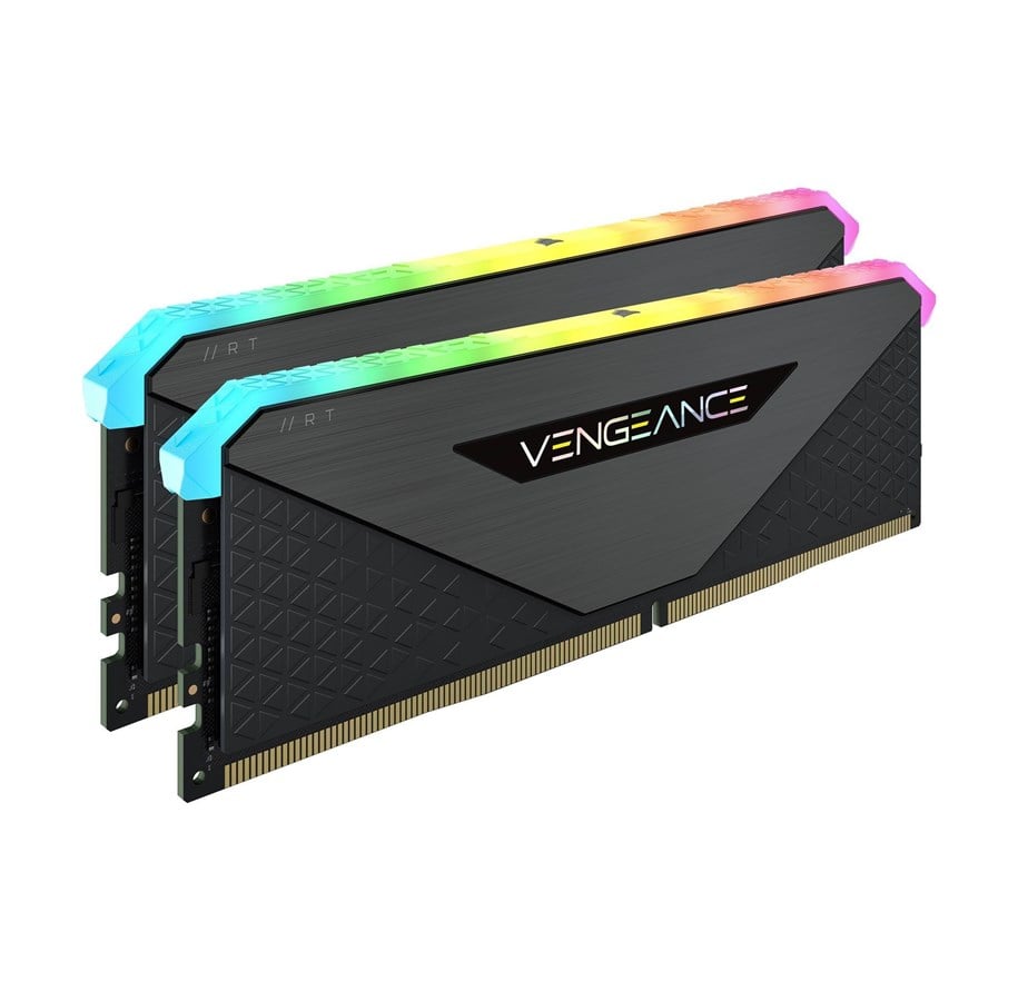 RAM - Corsair Vengeance RGB RT DDR4-3600 - 32GB - CL16 - Dual Channel (2 pcs) - AMD Optimized - Sort med RGB - CMN32GX4M2Z3600C16