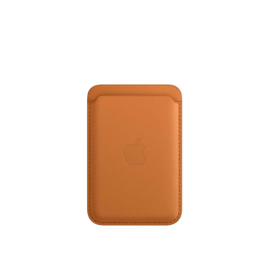 Mobil - Andet Tilbehør - Apple iPhone Leather Wallet with MagSafe - Golden Brown - MM0Q3ZM/A