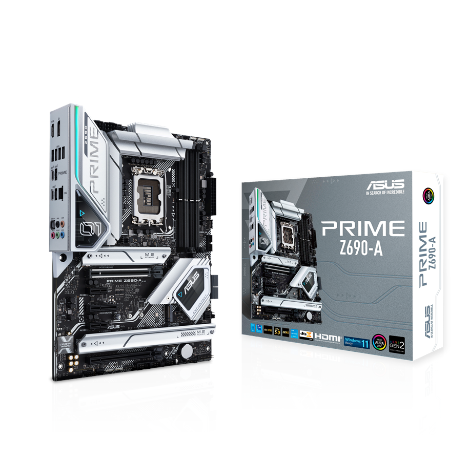 Bundkort - ASUS PRIME Z690-A Bundkort - Intel Z690 - Intel LGA1700 socket - DDR5 RAM - ATX - 90MB18L0-M0EAY0