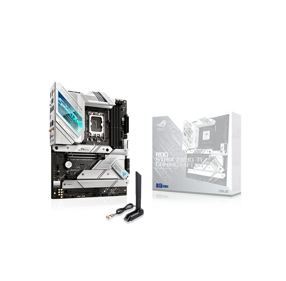 Bundkort - ASUS ROG STRIX Z690-A GAMING WIFI D4 Bundkort - Intel Z690 - Intel LGA1700 socket - DDR4 RAM - ATX - 90MB18K0-M0EAY0