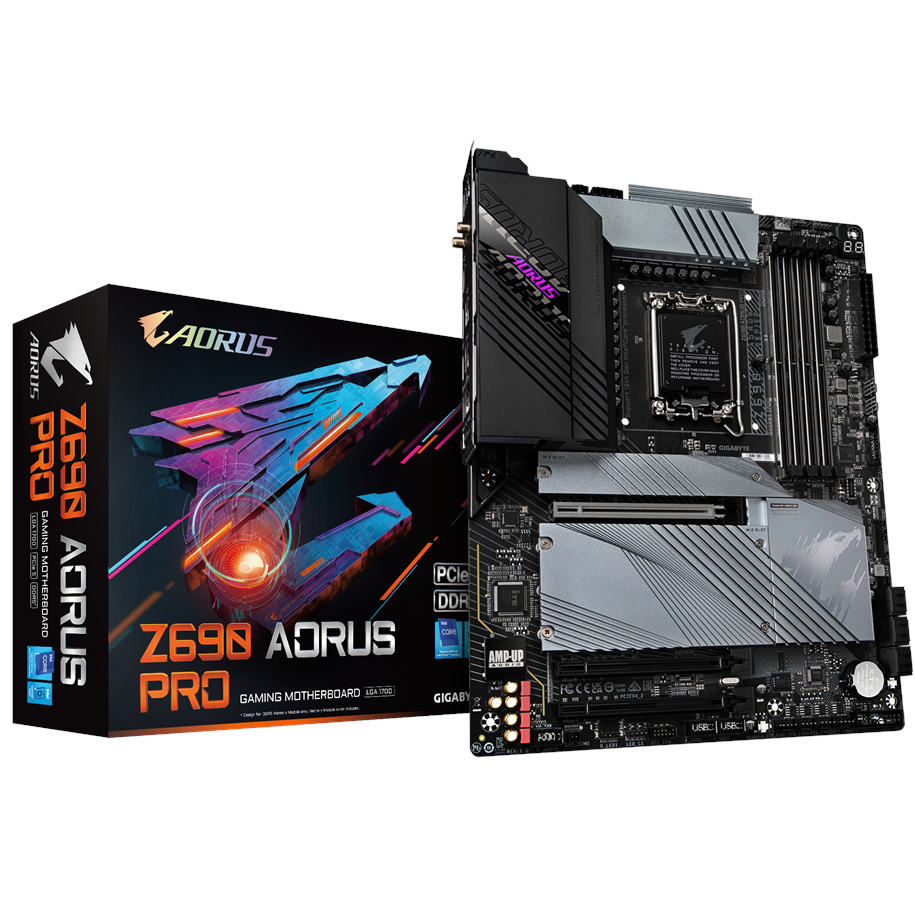 Bundkort - GIGABYTE Z690 AORUS PRO Bundkort - Intel Z690 - Intel LGA1700 socket - DDR5 RAM - ATX - Z690 AORUS PRO