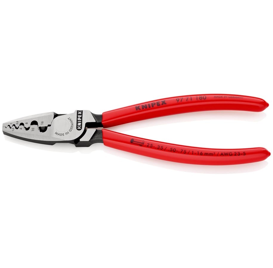 Håndværktøj  - KNIPEX Crimptang til kabeltyller - 97 71 180