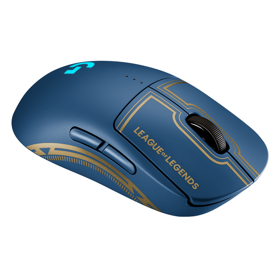 Mus - Logitech G PRO Wireless Gaming Mouse League of Legends Edition - Gaming Mus - Optisk - 7 knapper - Sort - 910-006452