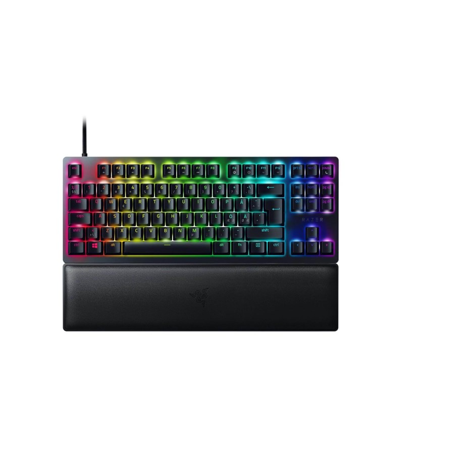 Tastatur - Razer Huntsman V2 TKL Optical Red - ND - Gaming Tastatur - Uden Numpad - Nordisk - Sort - RZ03-03940700-R3N1