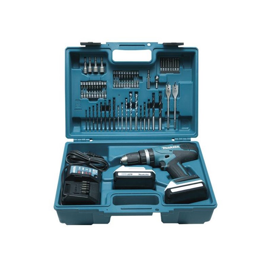 Skrue/Boremaskine - Makita HP457DWE10 - hammer drill/driver - cordless - 2-speed - 2 batteries - HP457DWE10