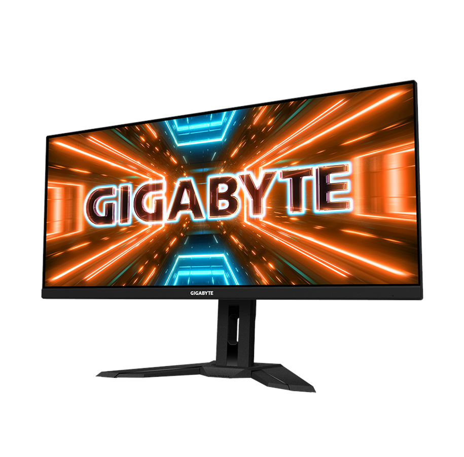 Skærm - 34" GIGABYTE M34WQ - 3440x1440 (WQHD) - 144Hz - IPS - 2x 3W Speakers - M34WQ