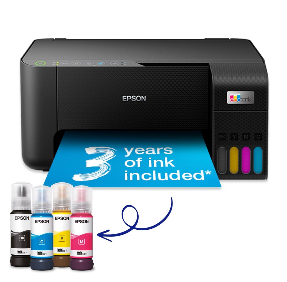 Printer - Epson EcoTank ET-2814 All in One Multifunktion - Farve - Blæk - C11CJ67416