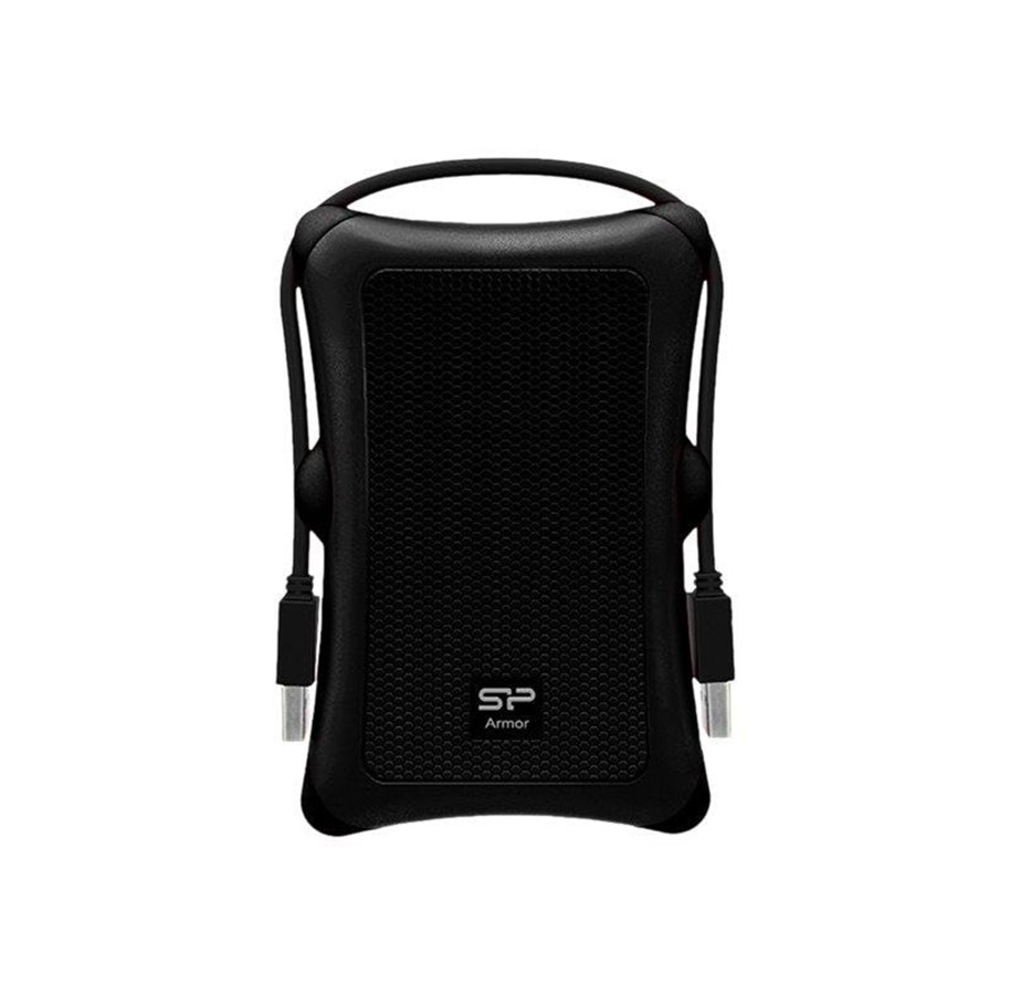Harddisk - Ekstern - Silicon Power Armor A30 - 1TB - Ekstern Harddisk - Sort - SP010TBPHDA30S3A