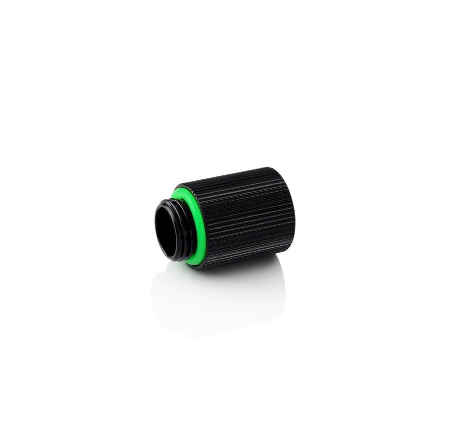 Gør-det-selv vandkøling - Bitspower G1/4" IG1/4" Extender Fitting - 20MM (Glorious Black) (2 PCS ) - TA-F61-GB