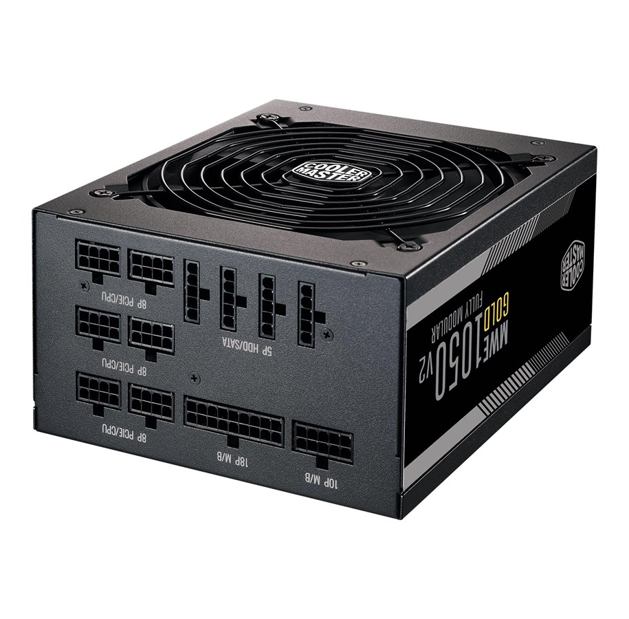 Strømforsyning - Cooler Master MWE Gold V2 Strømforsyning - 1050 Watt - 140 mm - ATX 2.52 - 80 Plus Gold certified - MPE-A501-AFCAG-EU