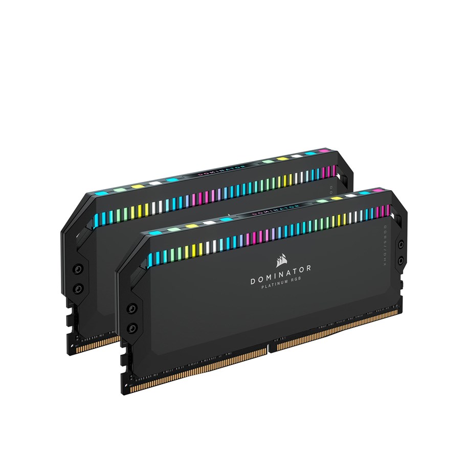 RAM - Corsair Dominator Platinum RGB DDR5-5200 - 32GB - CL40 - Dual Channel (2 pcs) - Intel XMP - Sort med RGB - CMT32GX5M2B5200C40