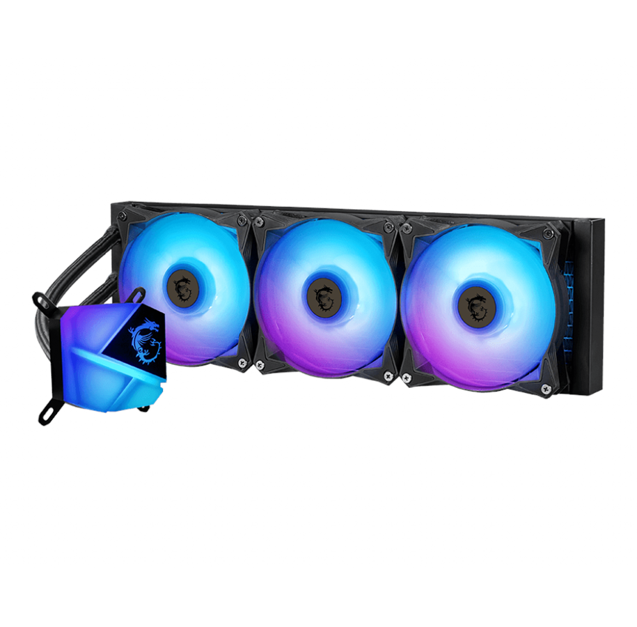 CPU Køler - MSI MAG CoreLiquid C360 - CPU Vandkøling - Max 34 dBA - 306-7ZW2R31-813