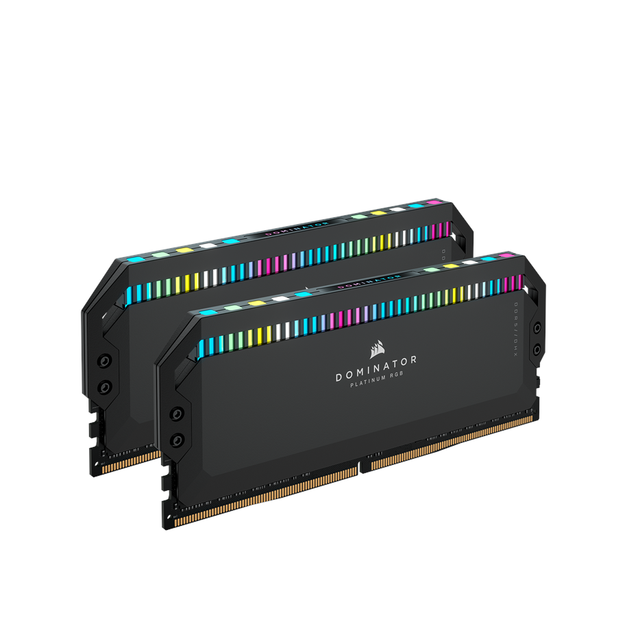 RAM - Corsair Dominator Platinum RGB DDR5-5600 - 32GB - CL36 - Dual Channel (2 pcs) - Intel XMP - Sort med RGB - CMT32GX5M2B5600C36