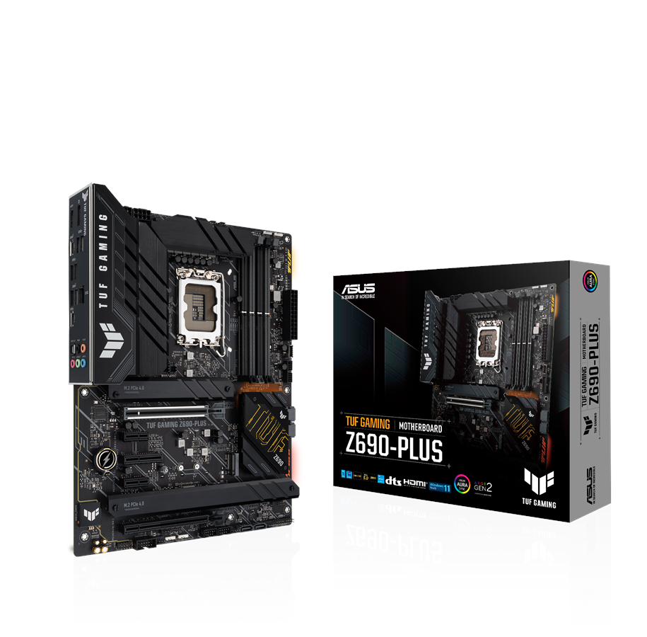 Bundkort - ASUS TUF GAMING Z690-PLUS Bundkort - Intel Z690 - Intel LGA1700 socket - DDR5 RAM - ATX - 90MB1AV0-M0EAY0