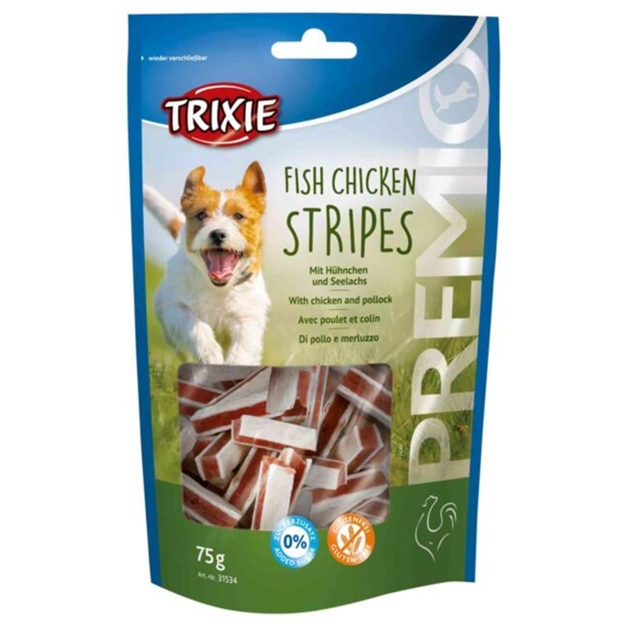 Hunde - Trixie PREMIO Fish Chicken Stripes 75g - TX31534