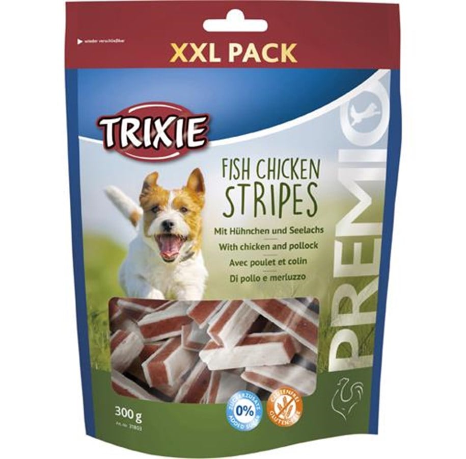 Hunde - Trixie PREMIO Fish Chicken Stripes XXL pack 300g - TX31803