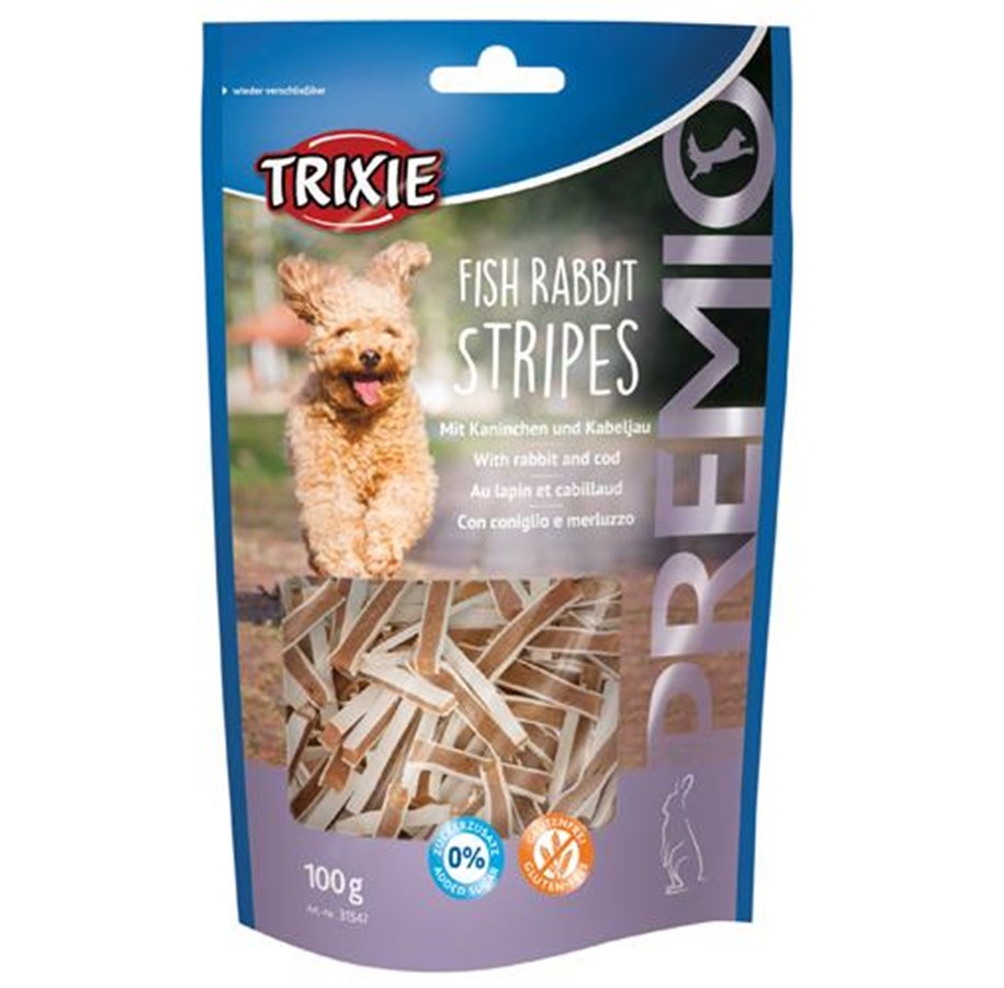 Hunde - Trixie PREMIO Fish Rabbit stripes 100 g - TX31547