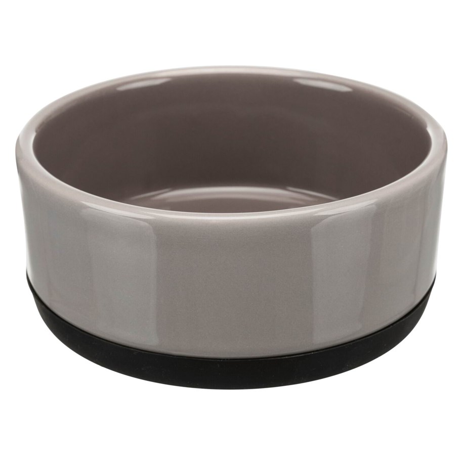Hunde - Trixie Ceramic Bowl Non-Slip Rubber Ring 400ml 12cm - TX24360
