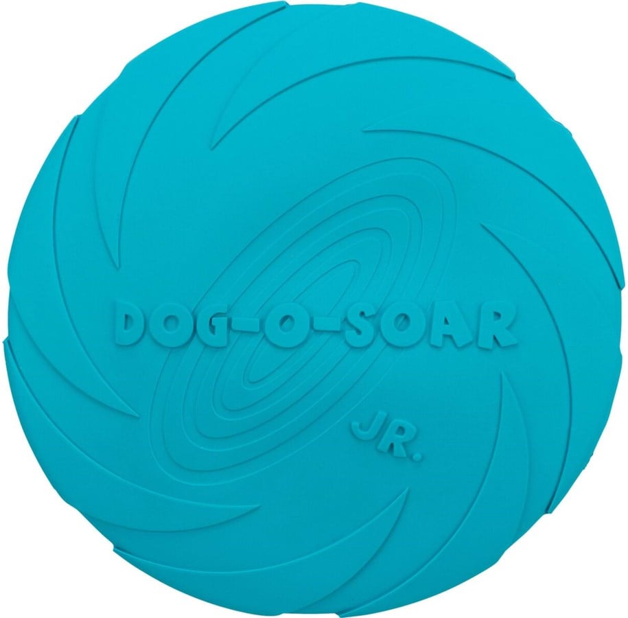 Hunde - Trixie Dog Disc Frisbee Natural Rubber Blue 18cm - TX33501