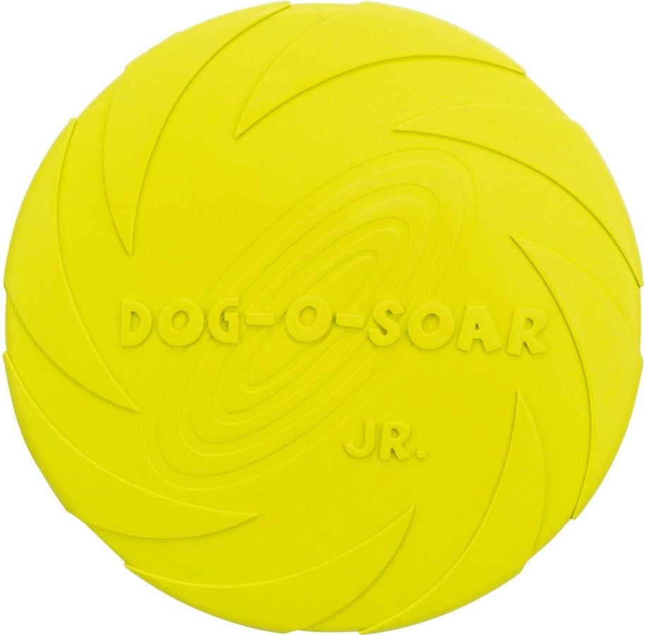 Hunde - Trixie Dog Disc Frisbee Natural Rubber Lime 15cm - TX33500